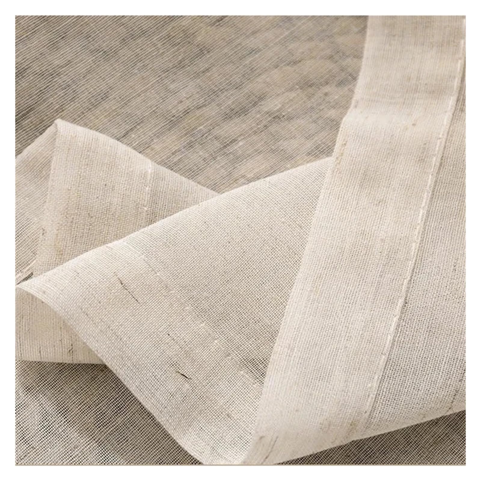 JHSDHYD Tenda Con Fronzoli 1 pezzo di lino effetto tende trasparenti in tulle for finestre del soggiorno tenda in voile trasparente for la cucina Rideaux