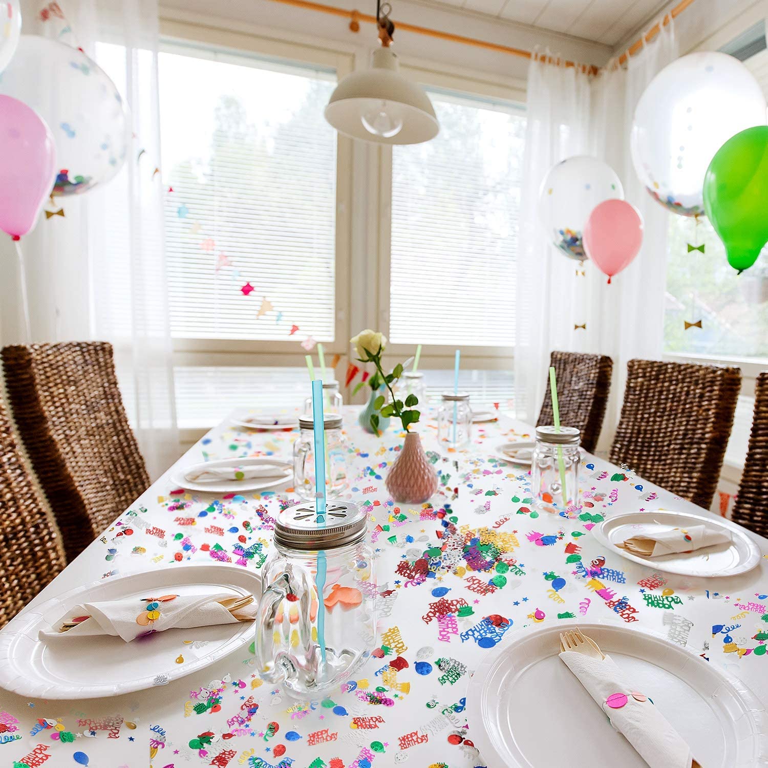 30 G De Confettis Happy Birthday, Paillettes De Confettis à