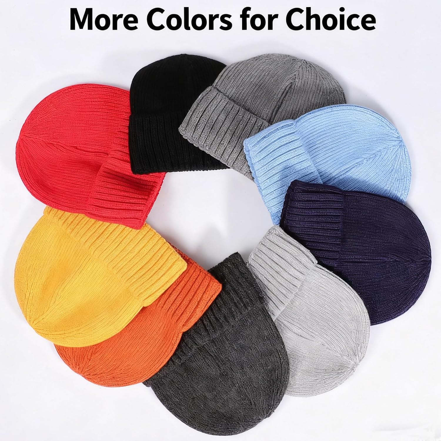 Kids Merino Wool Beanie Hat for Boys Girls Winter Classic Knit Beanies Unisex Cuffed Skull Ski Snow Caps Age 7-14 - Image 7