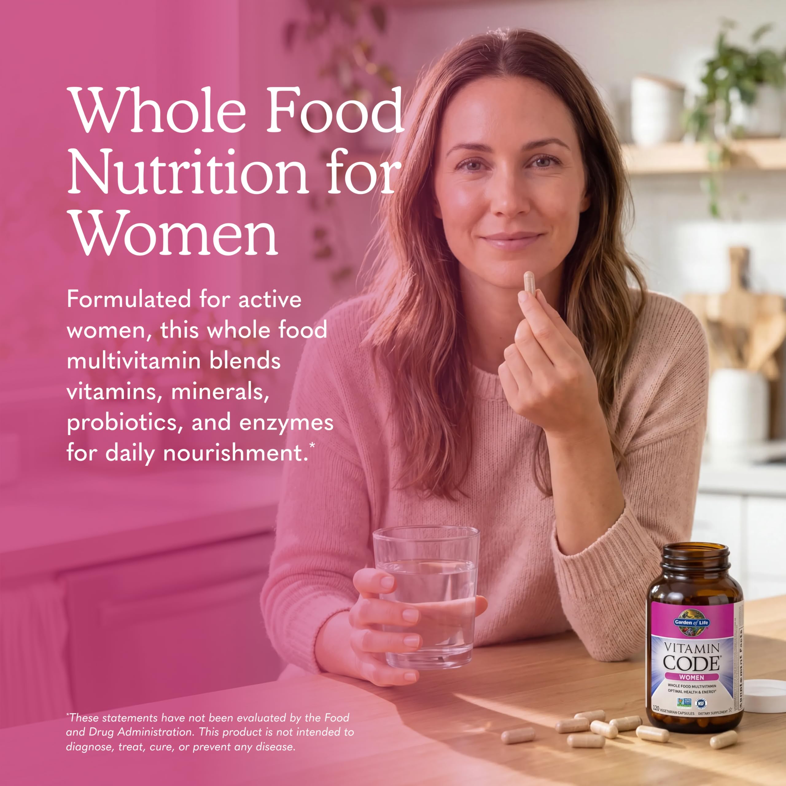 Garden of Life Vitamin Code Women's Multivitamin, Gluten-Free, 120 Capsules — Amazon image 2