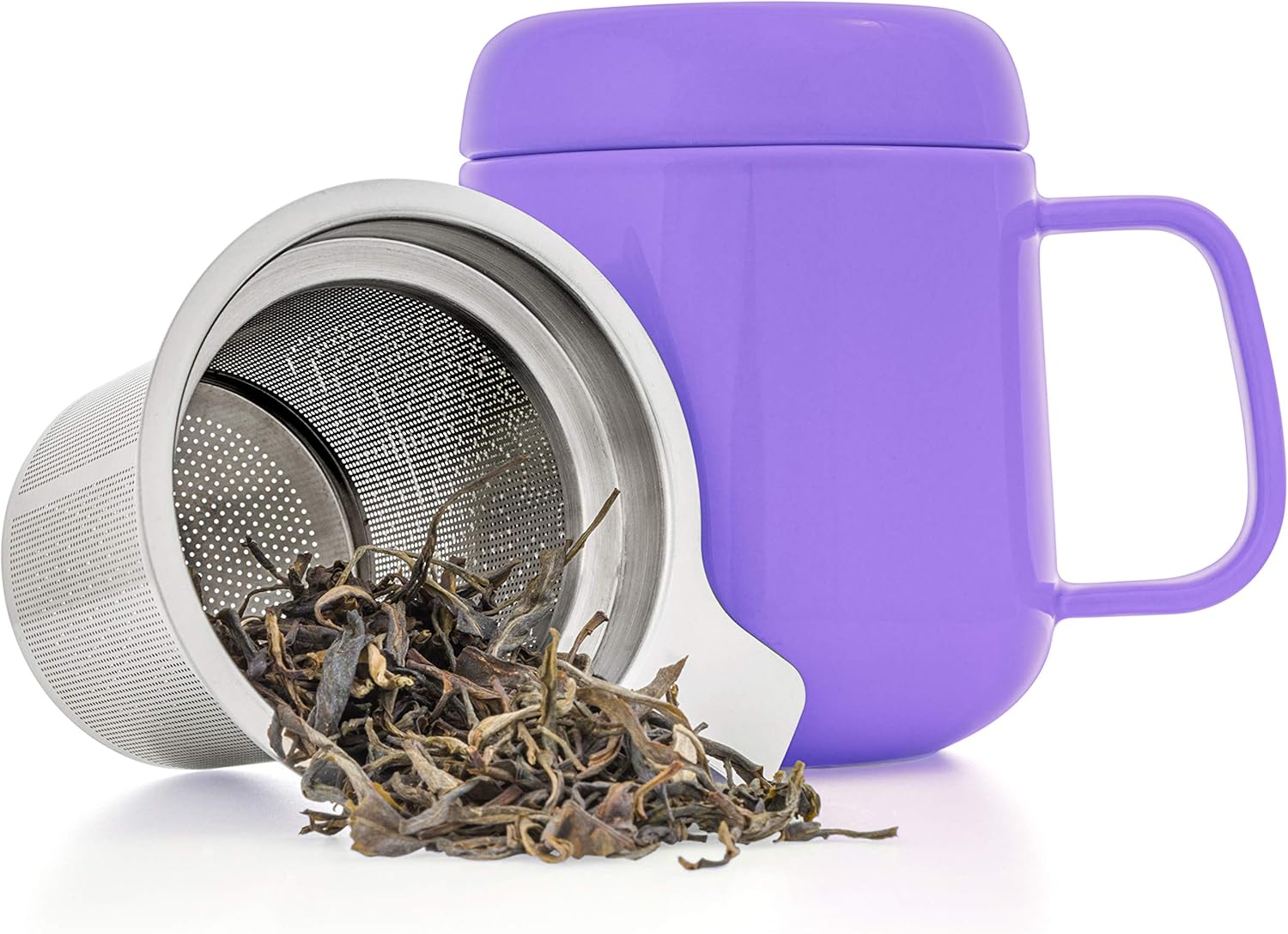Exclusive Discount 80% Offer Tealyra - Sumo Ceramic Purple Tea Cup Infuser - 13.5-ounce - Small Mug with Lid and Stainless Steel Filter For Loose Leaf Tea - Tea-For-One - 400 ml Exclusive Discount 80% Offer Tealyra - Sumo Ceramic Purple Tea Cup Infuser - 13.5-ounce - Small Mug with Lid and Stainless Steel Filter For Loose Leaf Tea - Tea-For-One - 400 ml
