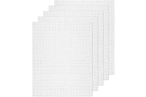 5-Count Mesh Plastic Canvas Sheets for Embroidery Crafts