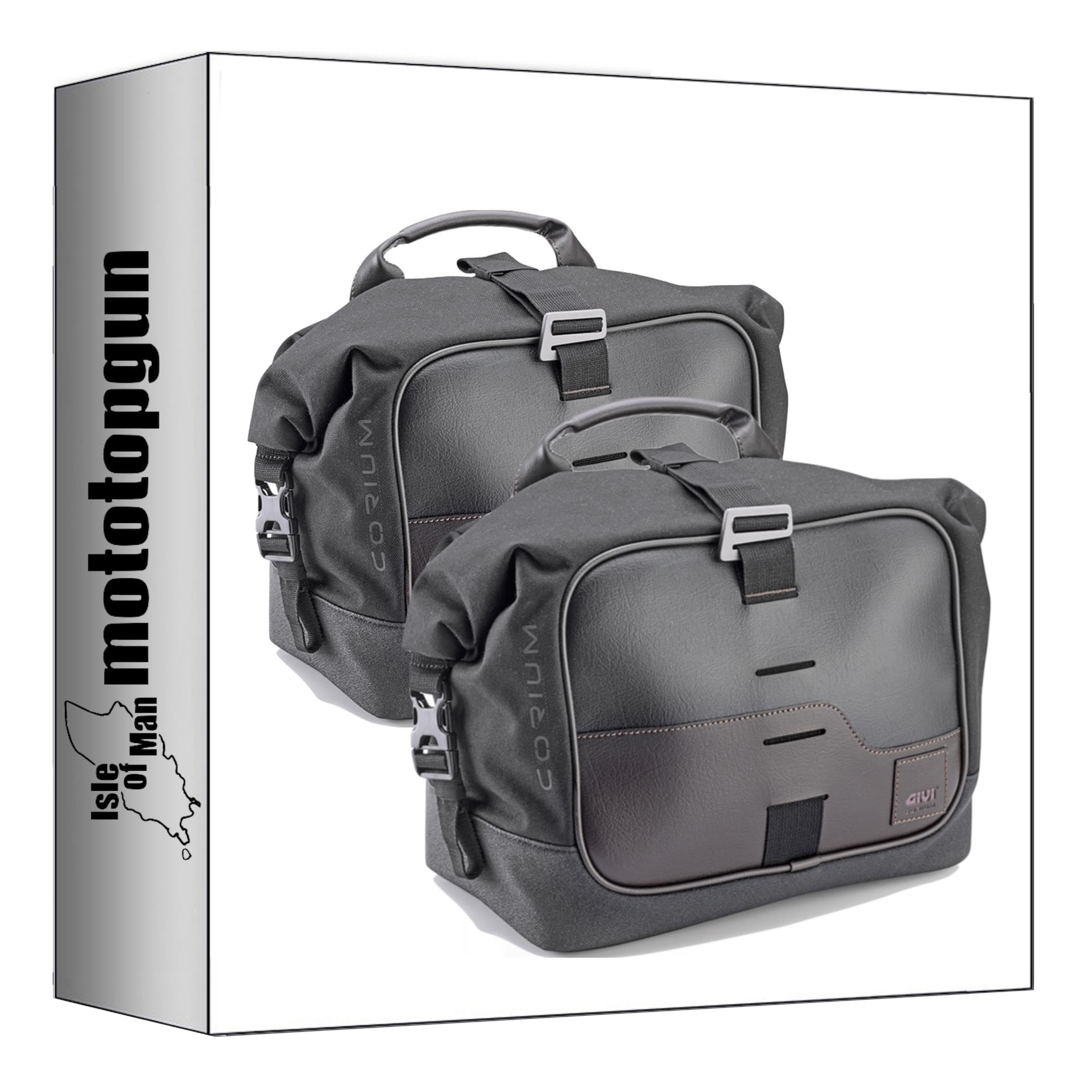 Borse laterali Givi CRM106 Corium nero 26 lt attacco Guzzi V7 850 Stone 2021-2024