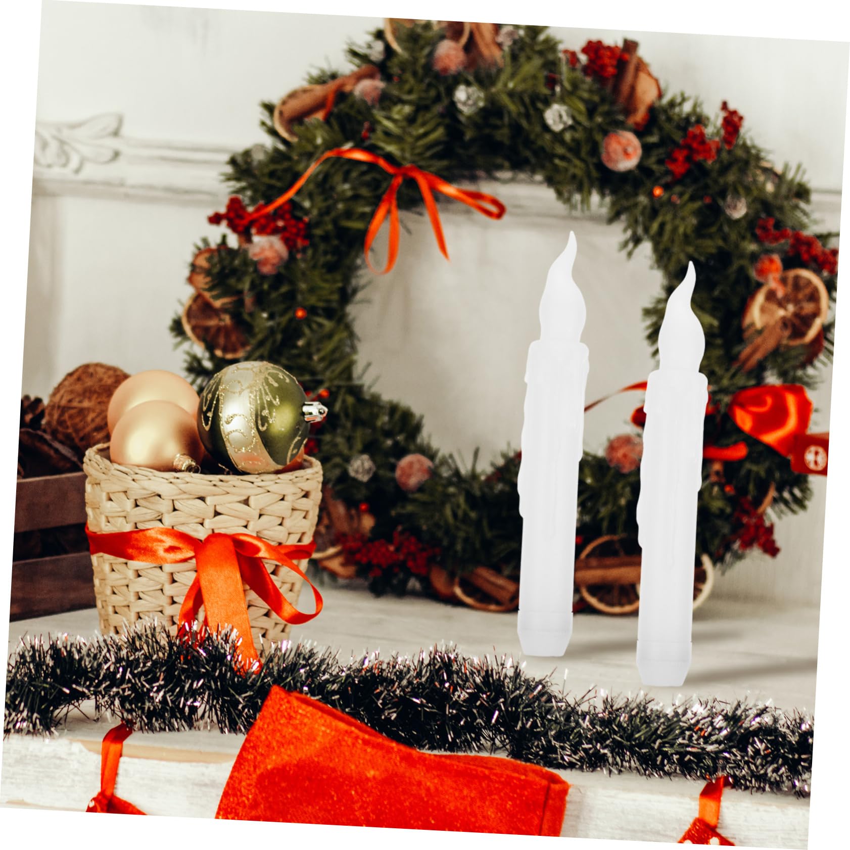 Artibetter 12 pezzi Candele Natalizie LED Decorazioni da Tavolo Eleganti per Festa e Duratura e Giardino