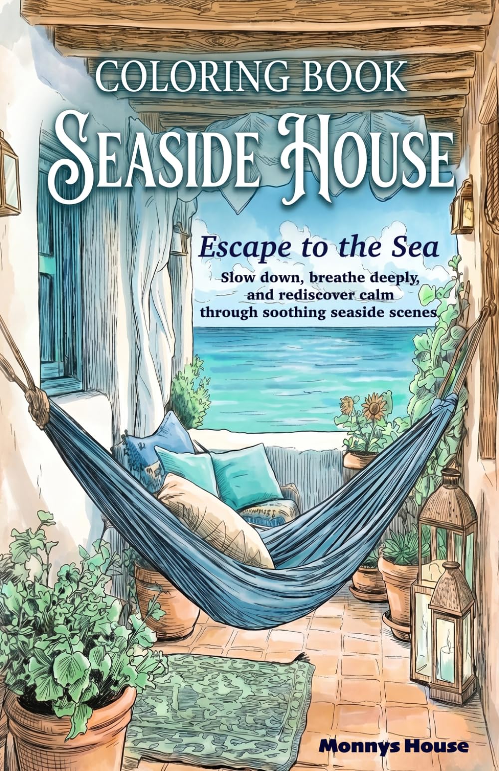 Coloring book Seaside House: Escape to the Sea
