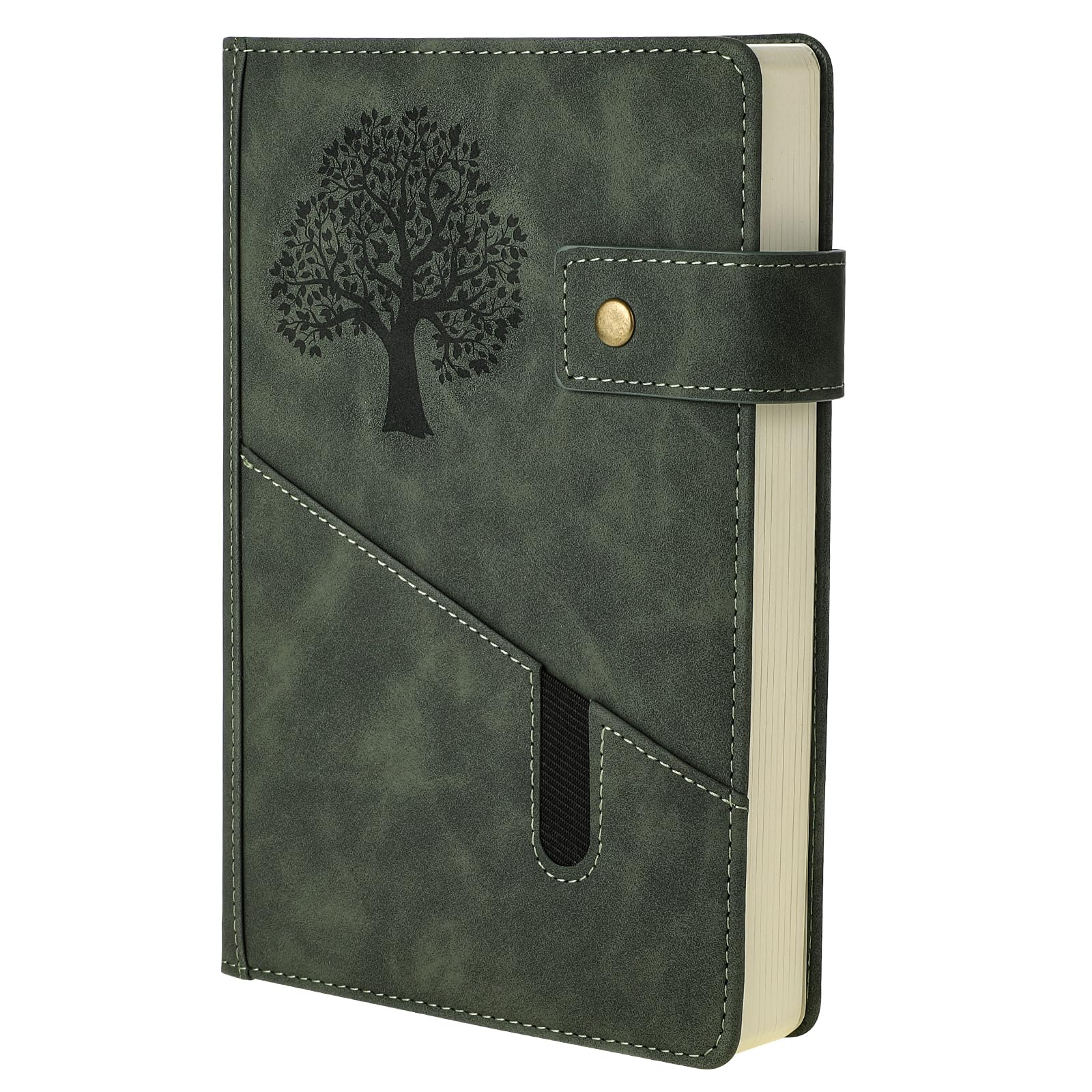 Thboxes Thick A5 Journal Notebook Lined, 360 Pages Hardcover Leather Journal for Women Men Diary Notebook 100GSM Paper