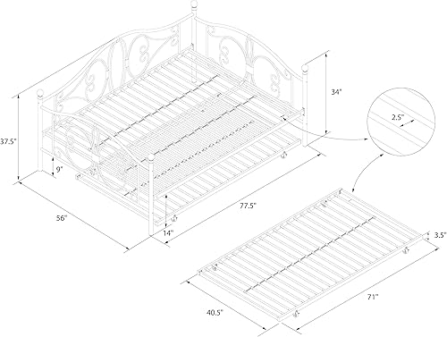 Miniatura 3 de DHP Bombay - Cama de metal