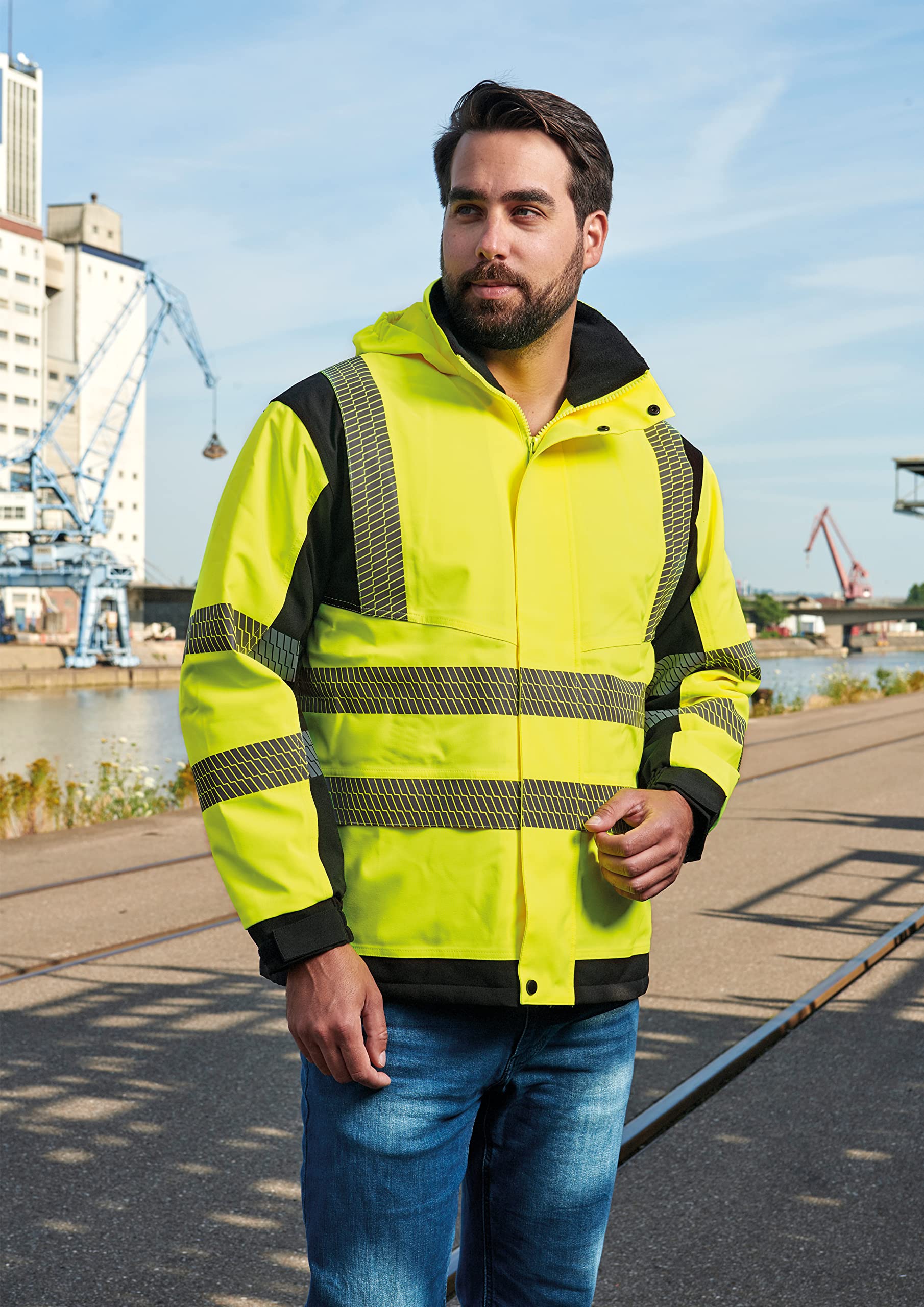 Korntex Wodoszczelna kurtka ostrzegawcza Uniseks Softshell Rain Jacket (Printable) "Copenhagen"