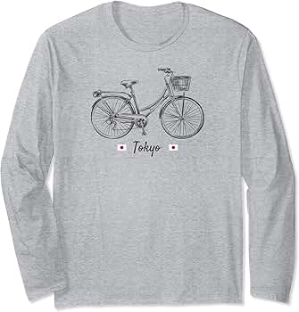 Amazon.com: Vintage Bicycle Tokyo Japan | Bike Lover Long