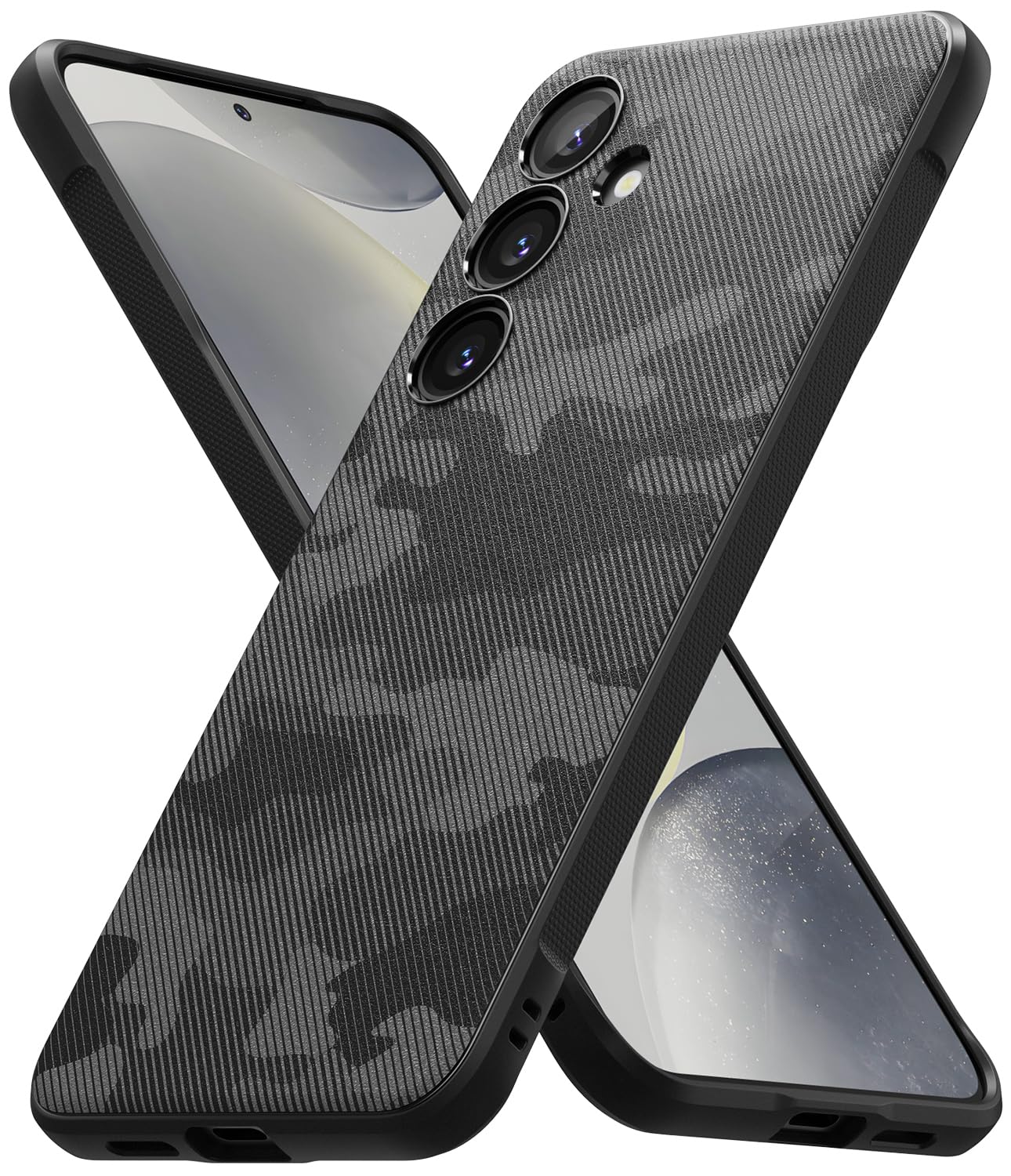 Ringke Onyx Design Compatibile con Cover Samsung S24 Plus, Design Unico Ottima Grip Antiscivolo Antiurto Perfetta Calza Custodia Robusta Disegnato per Cover Samsung Galaxy S24 Plus - Camo Black