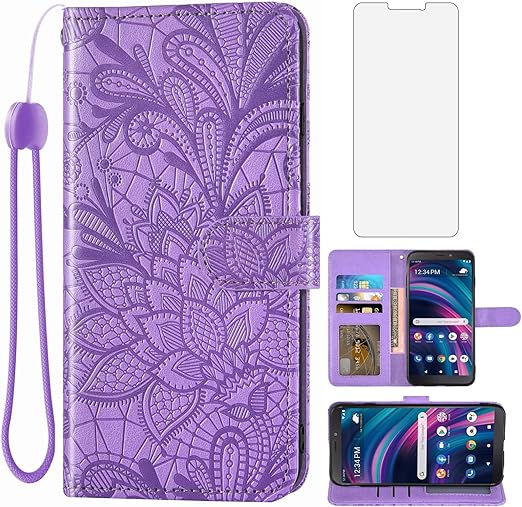 Asuwish Phone Case for Tracfone BLU View 3 B140DL with