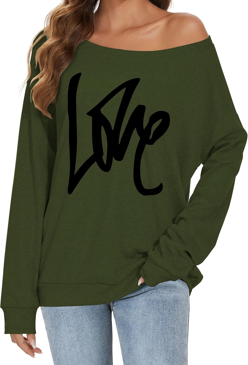 florynova Womens Off The Shoulder Sweatshirt Long Sleeve Tops Pullover Sweater Causal Loose Blouse Tunic Tshirts florynova Womens Off The Shoulder Sweatshirt Long Sleeve Tops Pullover Sweater Causal Loose Blouse Tunic Tshirts