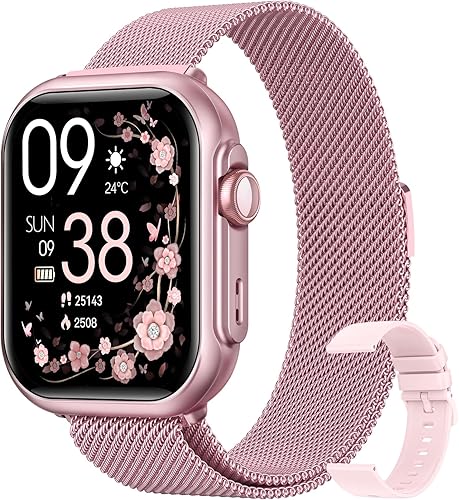 Relojes inteligentes para iPhone y Android, Bluetooth, con 30 días de duración de la batería, monitor de SpO2 247, frecuencia cardíaca de sueño,