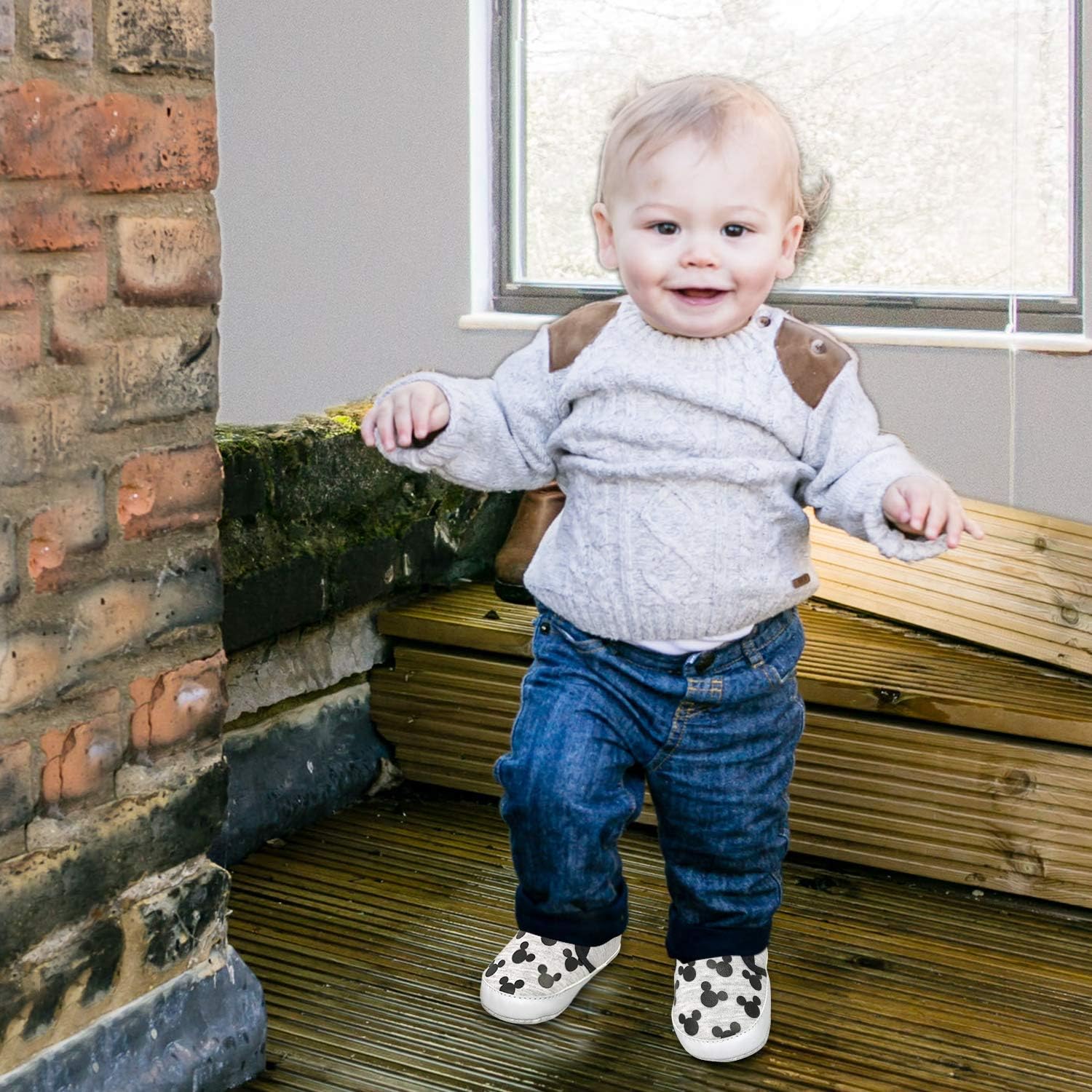 Disney Mickey & Minnie Mouse Infant Slip-On Shoes, Baby Crib Sneakers, Sizes 3–18 Months - Image 3