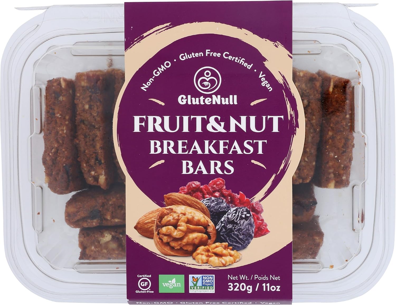 GluteNull Fruit & Nut Breakfast Bar 320g