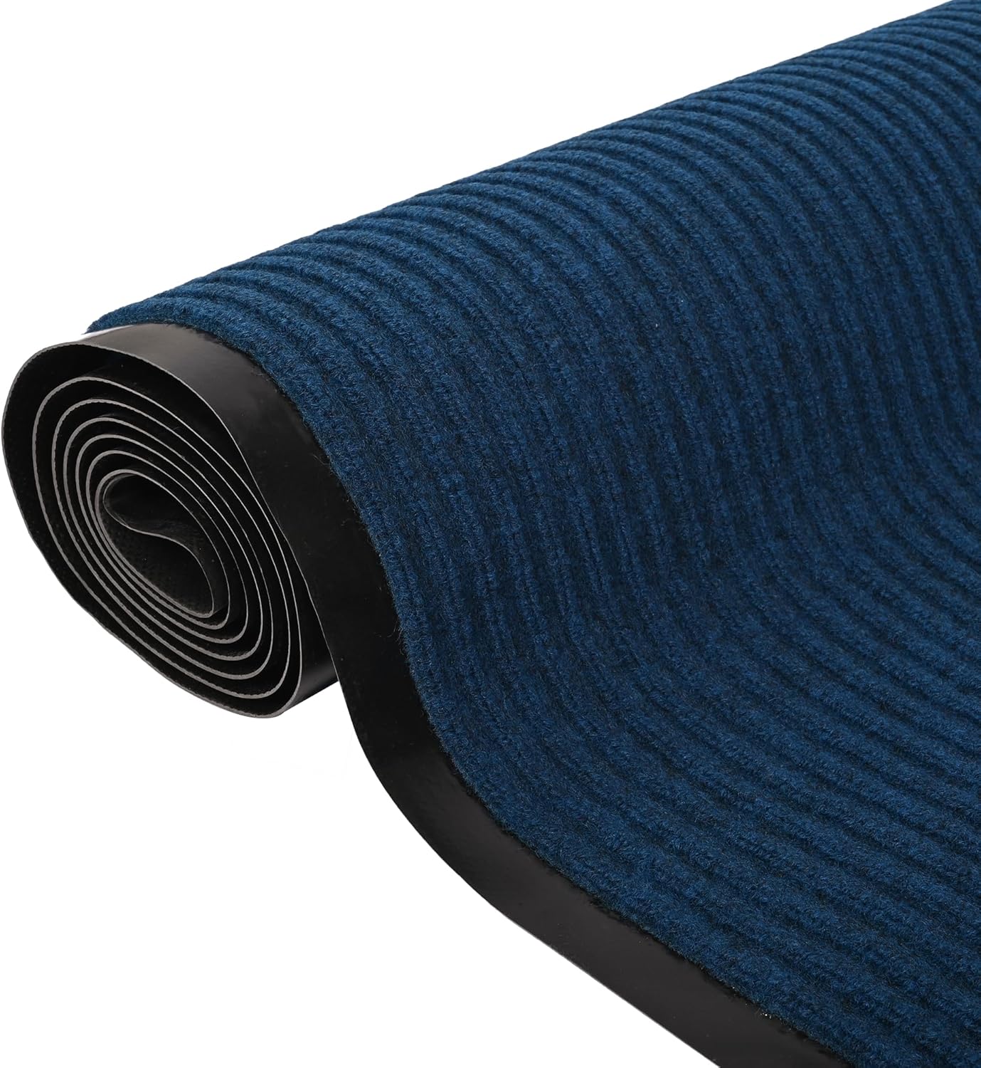 Commercial Grade Door Floor Mat 3x10Ft Heavy Duty PVC Non-Slip Entrance Mat Indoor Outdoor Runner Rugs, Brush Step Entrance Mats for Corridor, Kitchen, Home, High Traffic Area, Blue