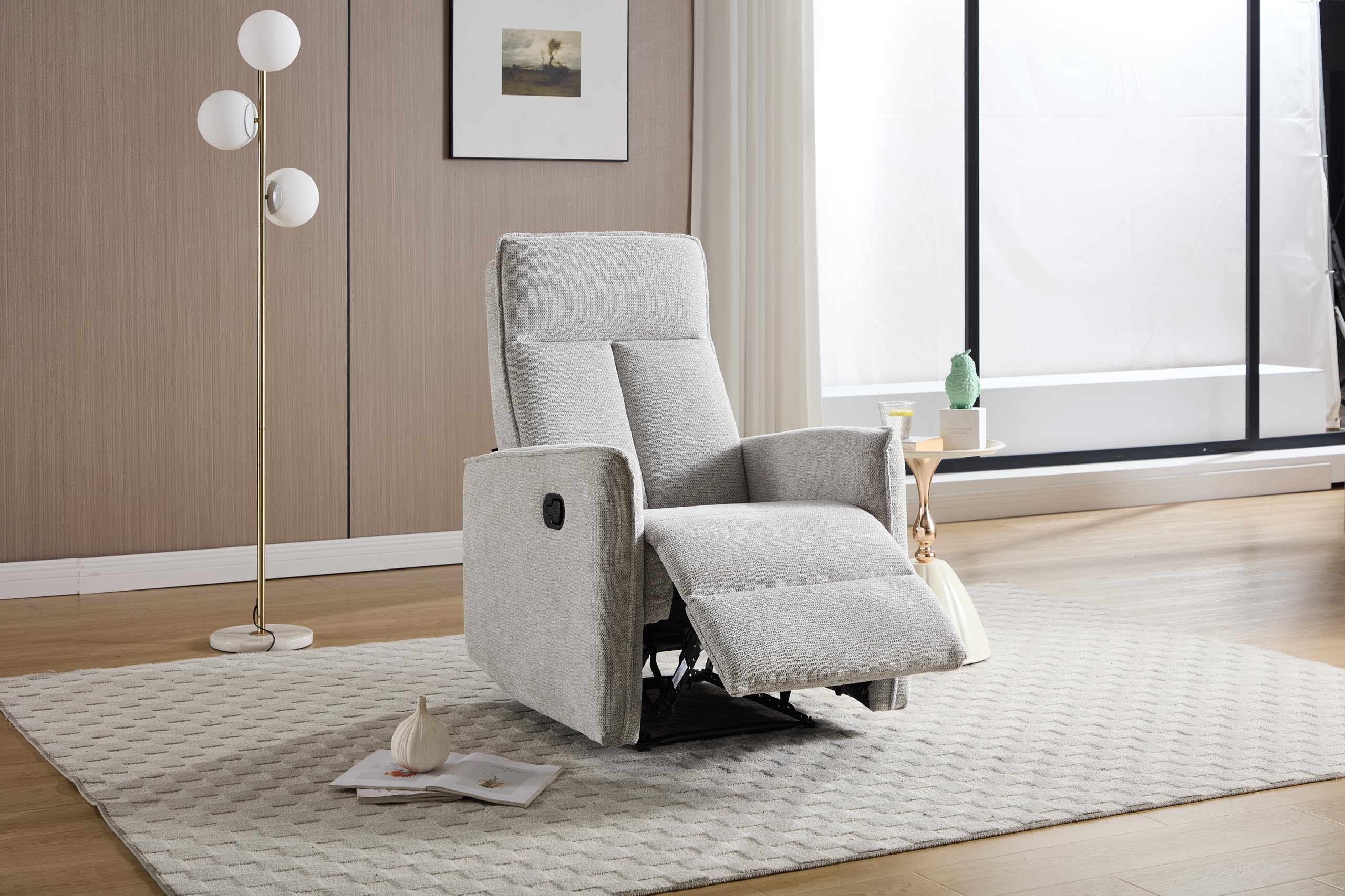 ASTAN HOGAR Sillón Relax con Reclinación Manual, Tejido Waterproof, Modelo Light AH-AR31200AR