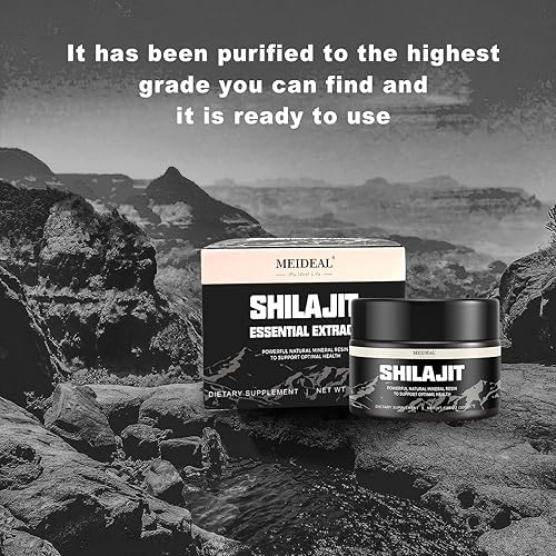 Miniatura 7 de Shilajit - Resina Shilajit orgánica pura del Himalaya, resina Shilajit natural con ácido fúlvico, más de 85 oligominerales, mezcla ayurvédica