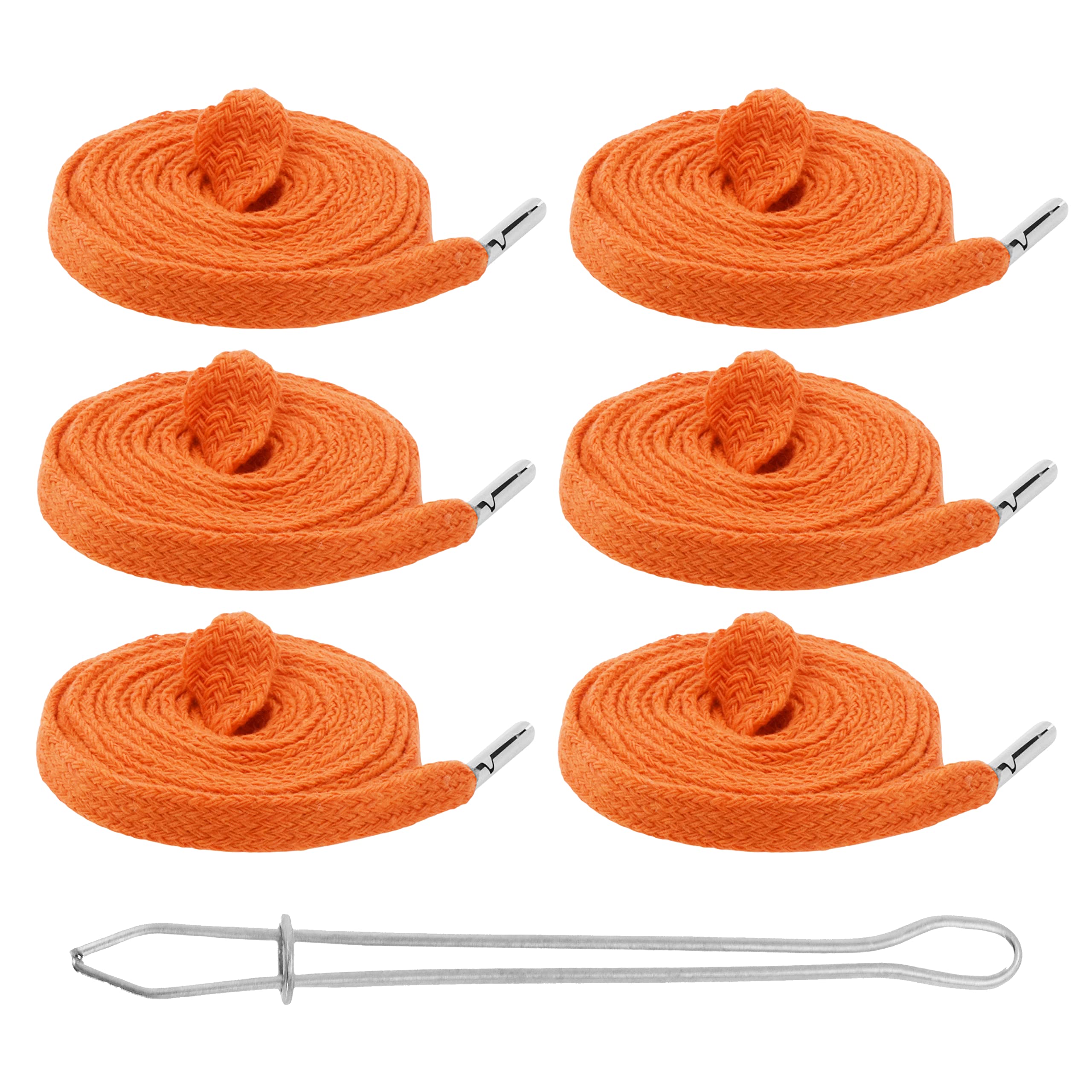 Amazon.com: Mandala Crafts Flat Orange Cotton Drawstrings for