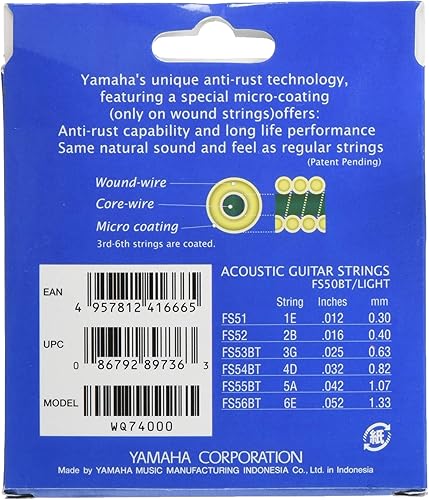 Miniatura 2 de Yamaha Cuerdas para guitarra acústica FS50BT