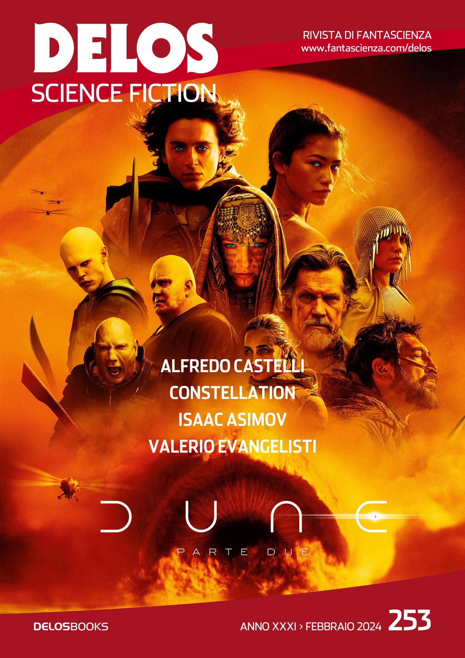 Cover of Delos Science Fiction, #253 - Febbraio 2024