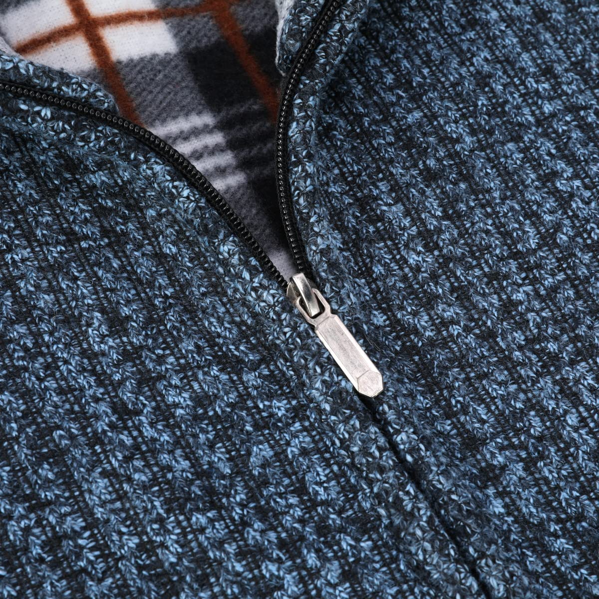 Allthemen Cardigan da Uomo con Cerniera con Colletto Rialzato Pollover Sweater Invernale Lavorato a Maglia