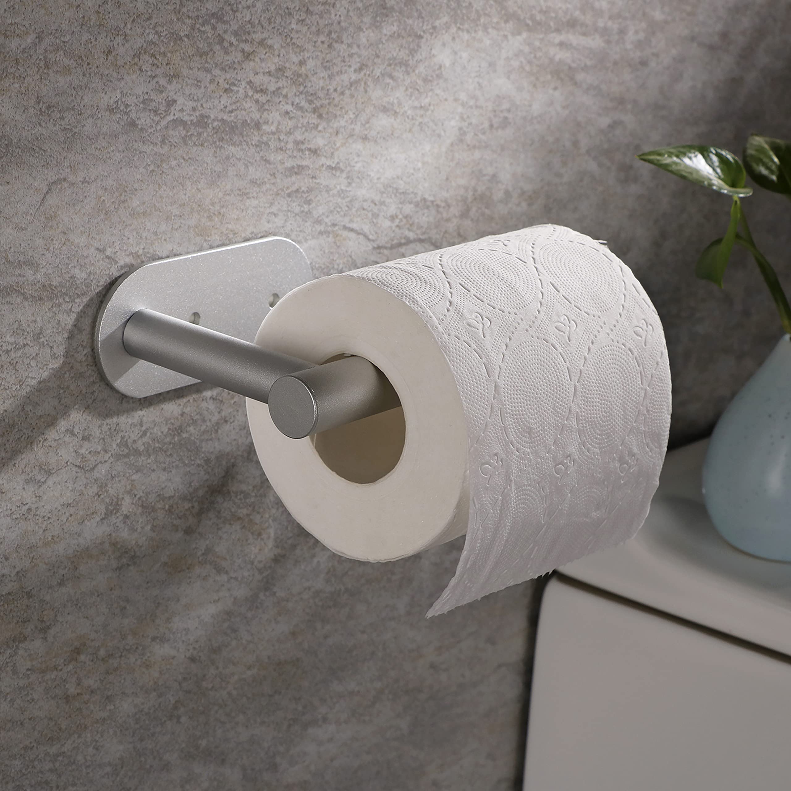 Hoimpro - Soporte Para Papel Higiénico De Pared, Resistente