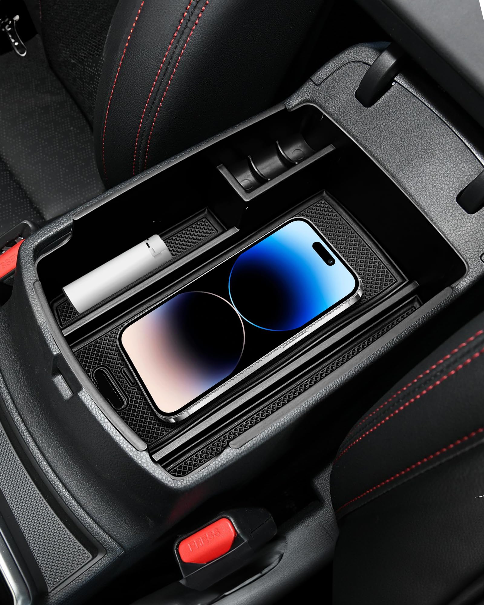 Organizer Per Console Centrale Kia Sportage/KX5 2017-2022 – Vassoio In ABS Con Tappetini Antiscivolo, Inserti Su Misura