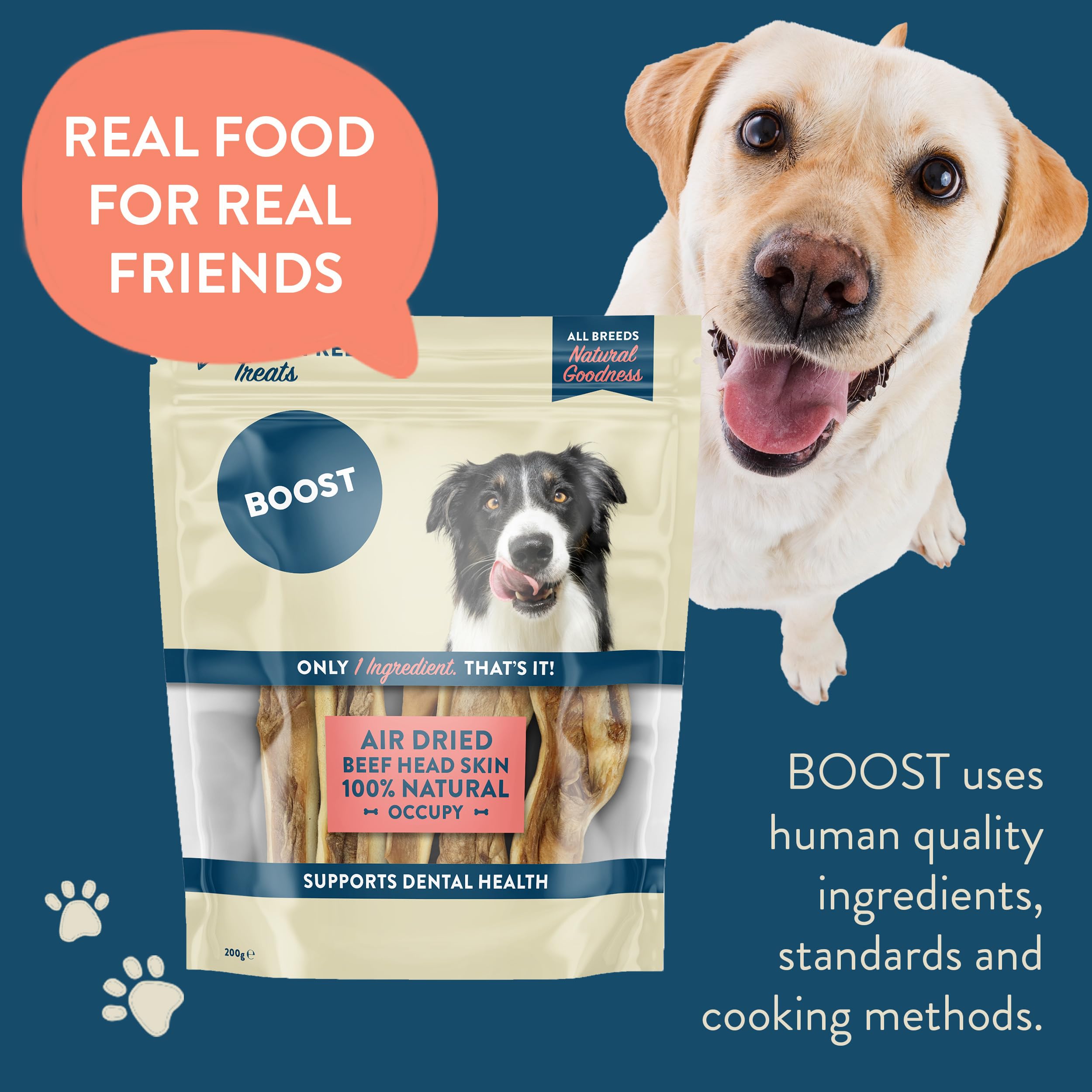 BOOST Air-Dried Grain-Free Treats for Dogs, 100% Natural Dog Chews, Nothing Artificial, Single Ingredient - Image 3