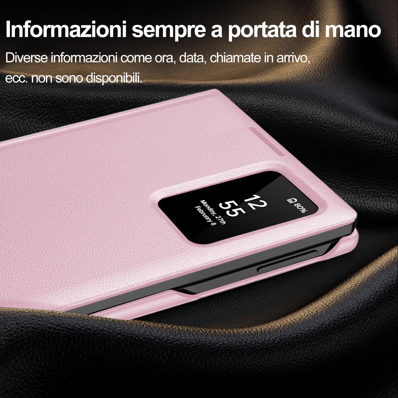 Funda para Samsung Galaxy Z Fold 8 a Libro Smart View Ventana Funda