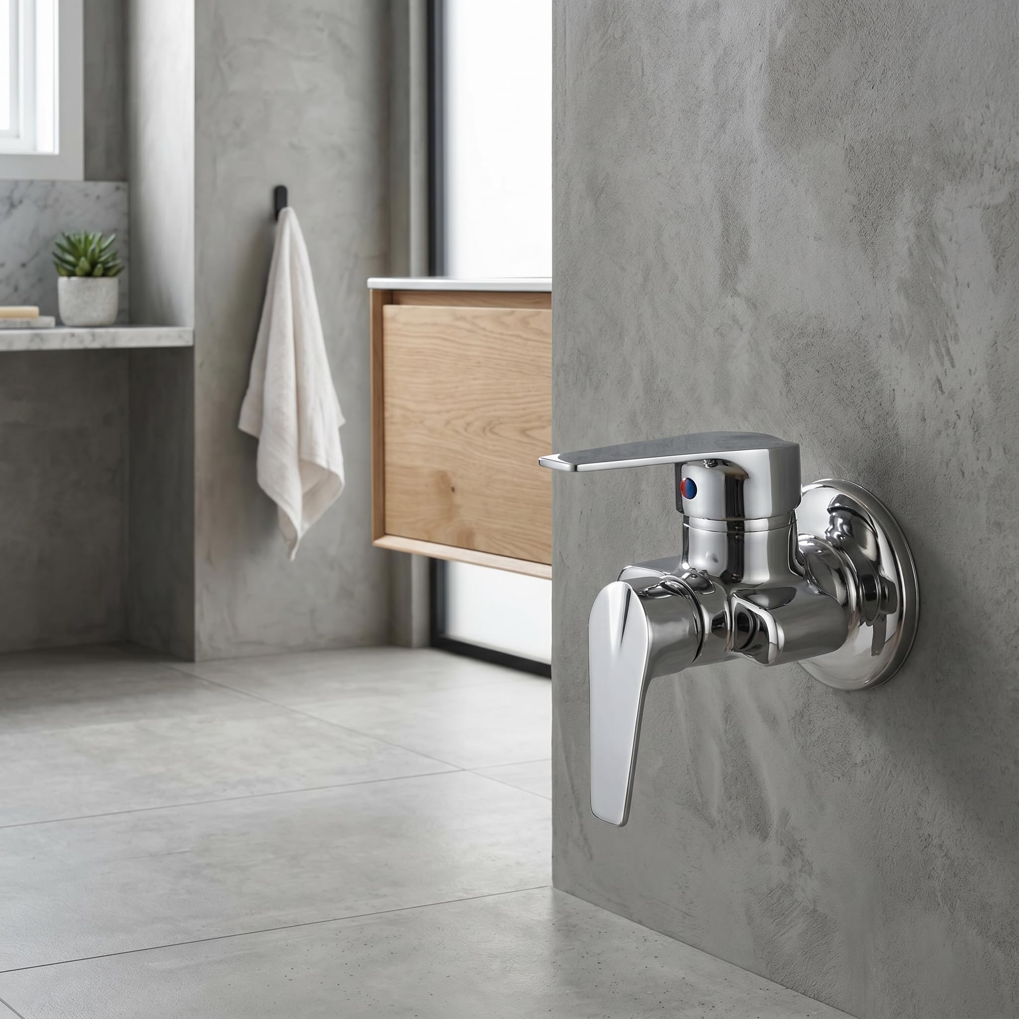 Miscelatore ad acqua calda e fredda da 0,8 mpa a 1,5 mpa G1/2 pollici,Valvola di controllo della miscelazione per bagno, bacino di lavaggio e doccia
