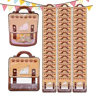 Kids Snack Bag, Cute White Bear Festive Organizer Pouch, Treat Packaging | Treat Packaging Goodie Bags for Preschool Classroom School Community Gathering Party Chocolate Lollipops