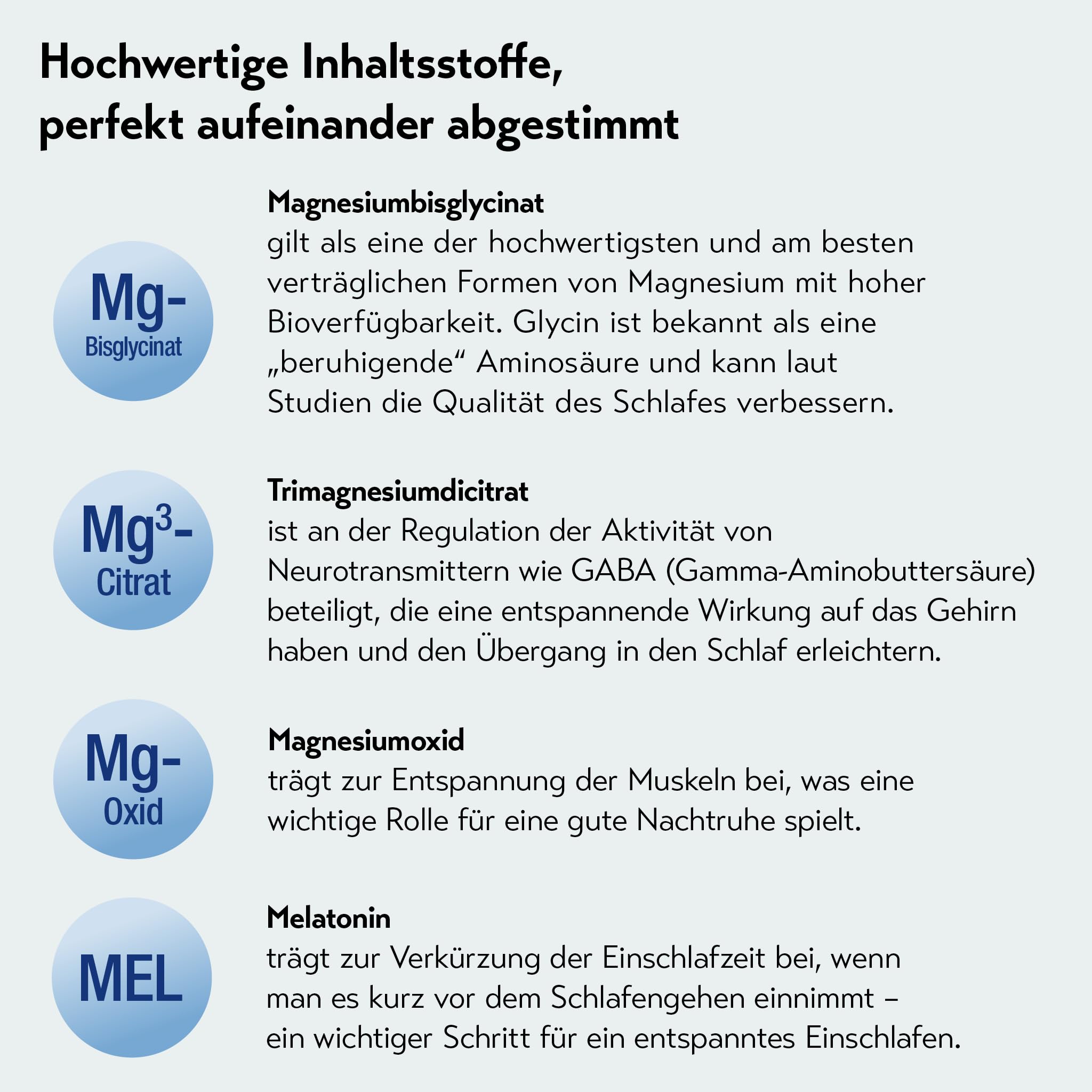 Baldriparan® Magnesium Plus - mit 1mg Melatonin und Magnesiumbisglycinat, hochdosierter Premium Magnesium-Komplex. Hohe Bioverfügbarkeit. Laborgeprüft, vegan und ohne künstliche Zusätze.