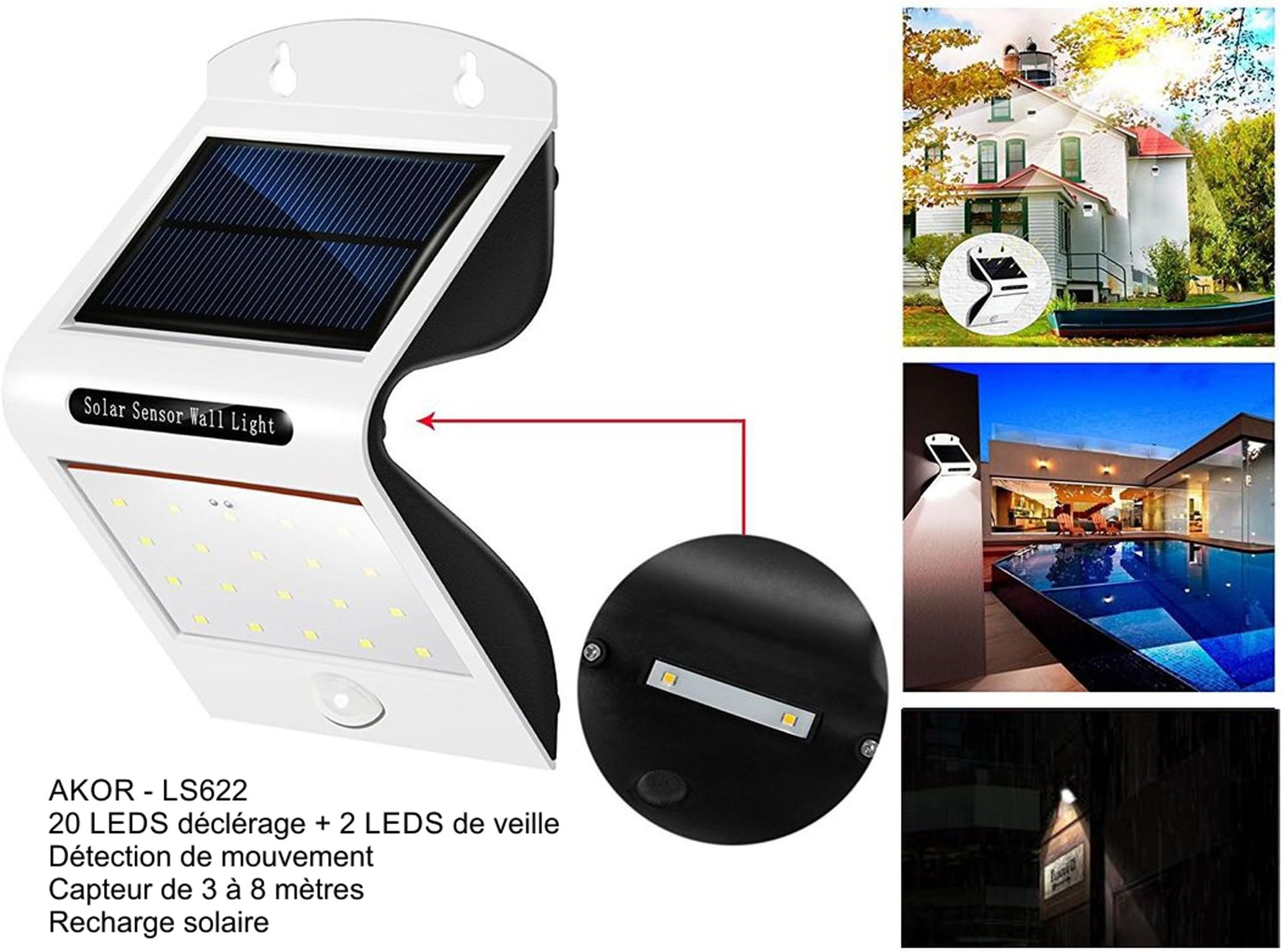 Finetech by Akor Solar LED Lamp with 22 LEDs