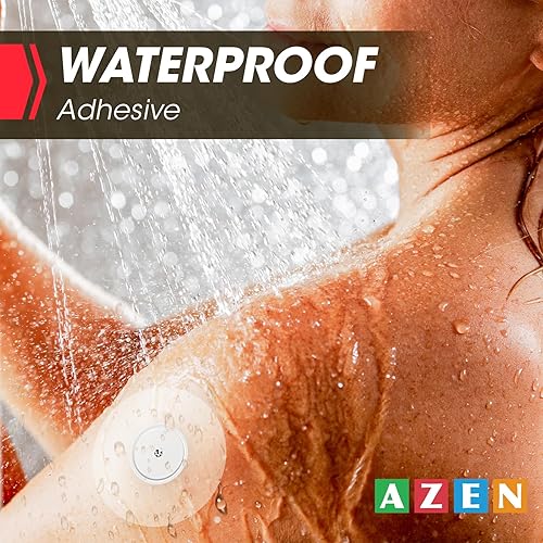 Miniatura 4 de AZEN Paquete de 120 cubiertas de sensor Freestyle para Libre 2, parches adhesivos impermeables, parches de sensor impermeables, cinta adhesiva
