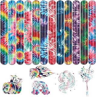 Tintnut Tie dye HTV Heat Transfer Vinyl - 10x12 Inch 12 Sheets Bundle Watercolor HTV Iron on Vinyl Seamless Colorful Swirl Patterned HTV for Tshirts DIY Compatible with Cricut or Silhouette Cameo