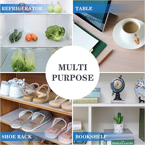 Miniatura 5 de Hersvin Revestimientos para estantes de 10 pulgadas x 20 pies de EVA, no adhesivo, protector de armario, forro de gabinete de cocina, forro de