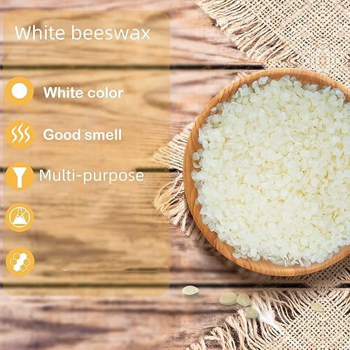 Miniatura 2 de Pellets de cera de abeja de 10 libras para hacer velas, pellets de cera de abeja orgánica para piel, cuentas de cera de abeja, cera de abejas a