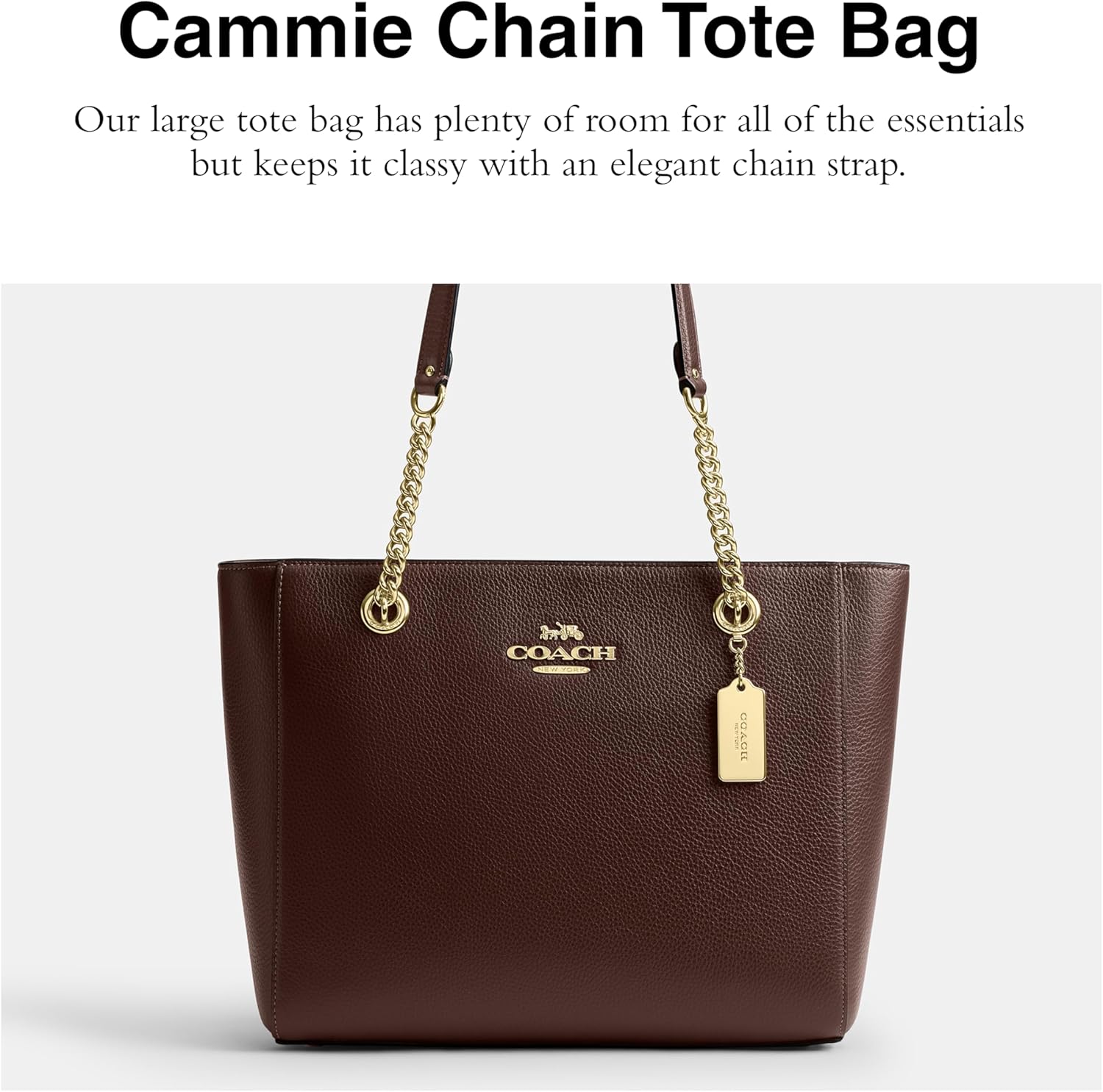 COACH womens Cammie Chain Tote