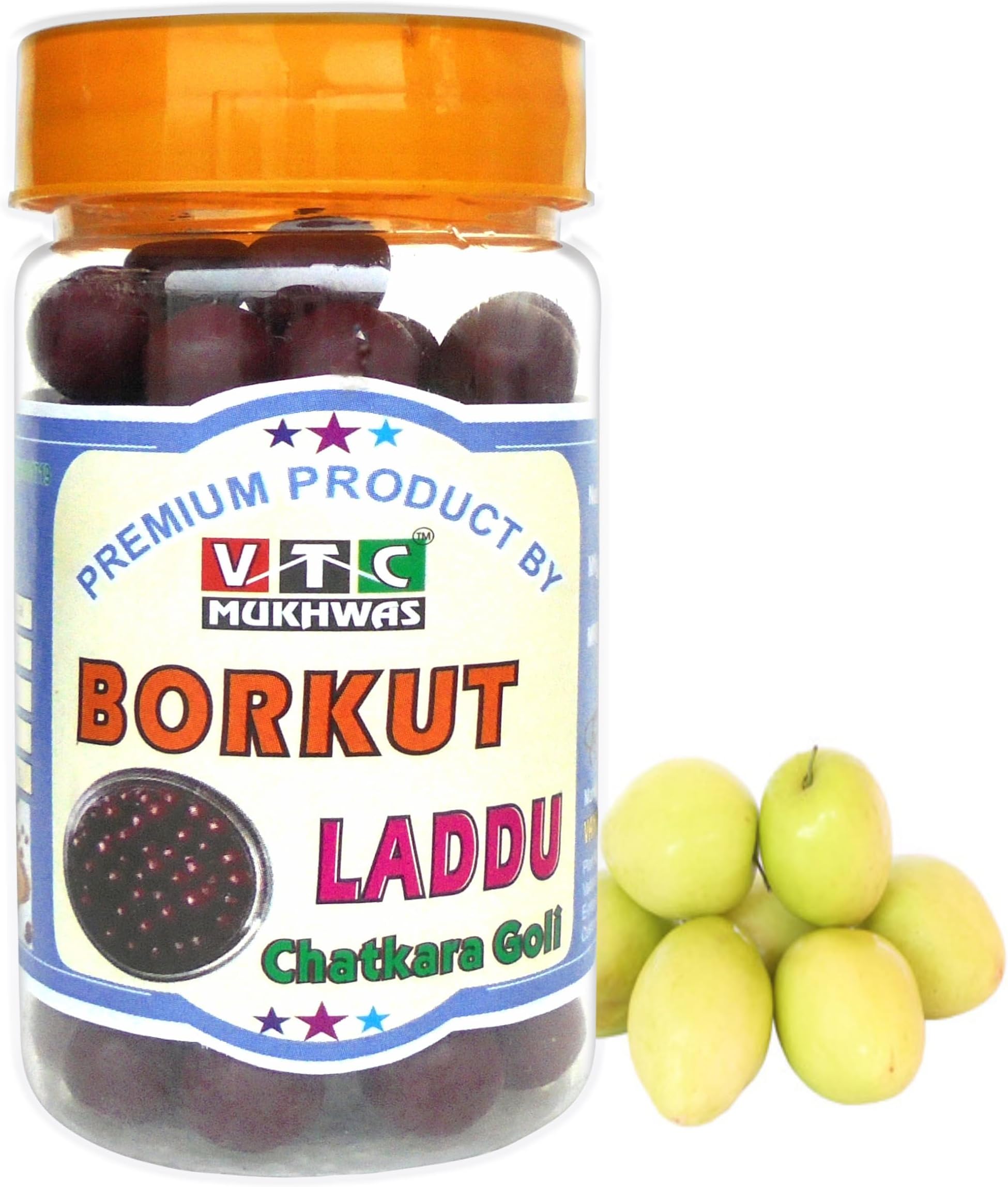 VTC MUKHWAS Tasty Borkut Laddu Beri Ke Ber, Real Taste of BOR Borkut Churan Candy 150 g