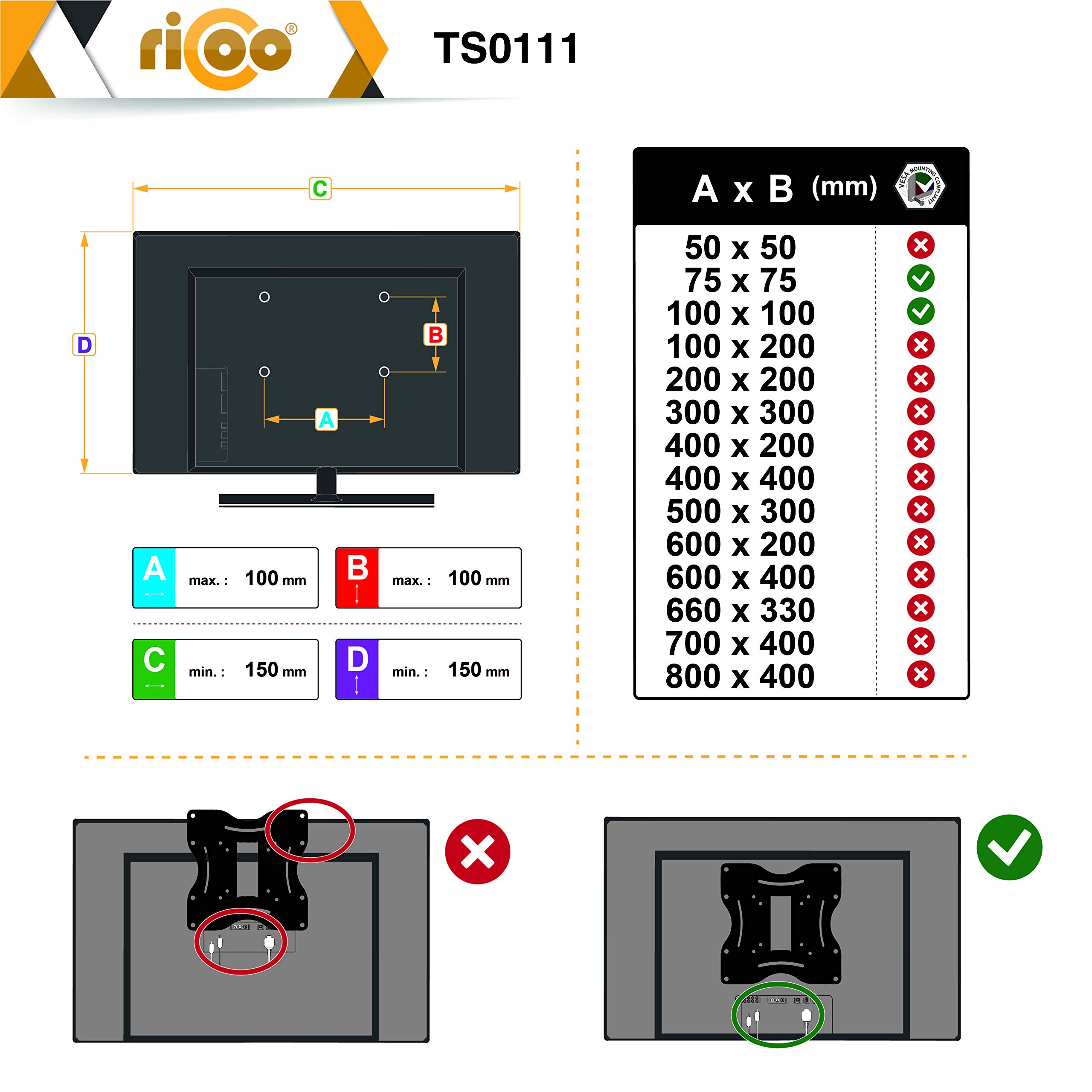 Supporto Monitor Regolabile Per Scrivania - Girevole E Inclinabile, VESA 75x75/100x100, Per Schermi 17-23" - Foto 4