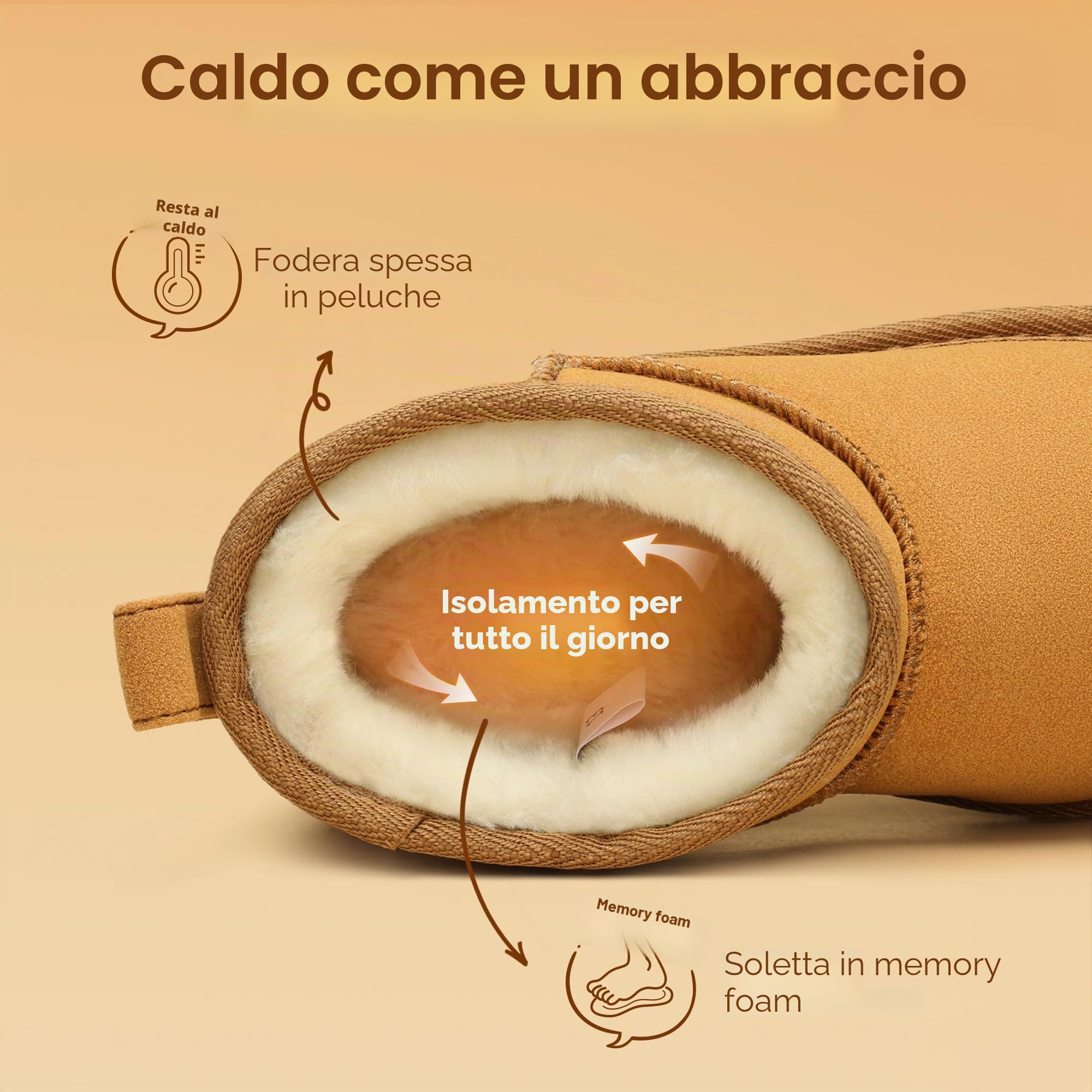 DREAM PAIRS Stivali da Neve per Bambini, Caldi Classiche Pelose Invernali Alla Caviglia, Foderati in Pelliccia Sintetica Stivaletti da Bambina