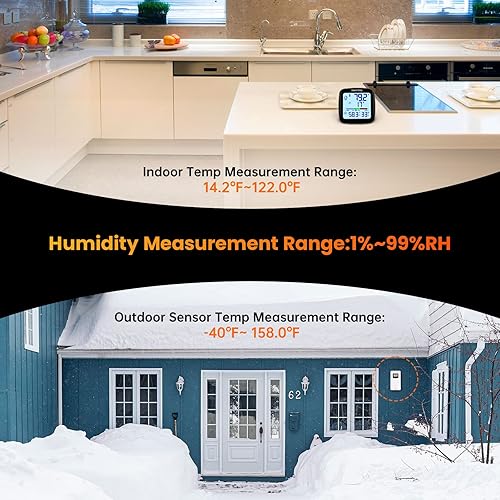 Miniatura 4 de SMARTRO - Termómetro para interior y calibración de precisión profesional