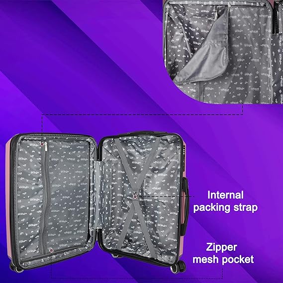 F Gear STV PP04 20" Rose Cabin Suitcase (4218)