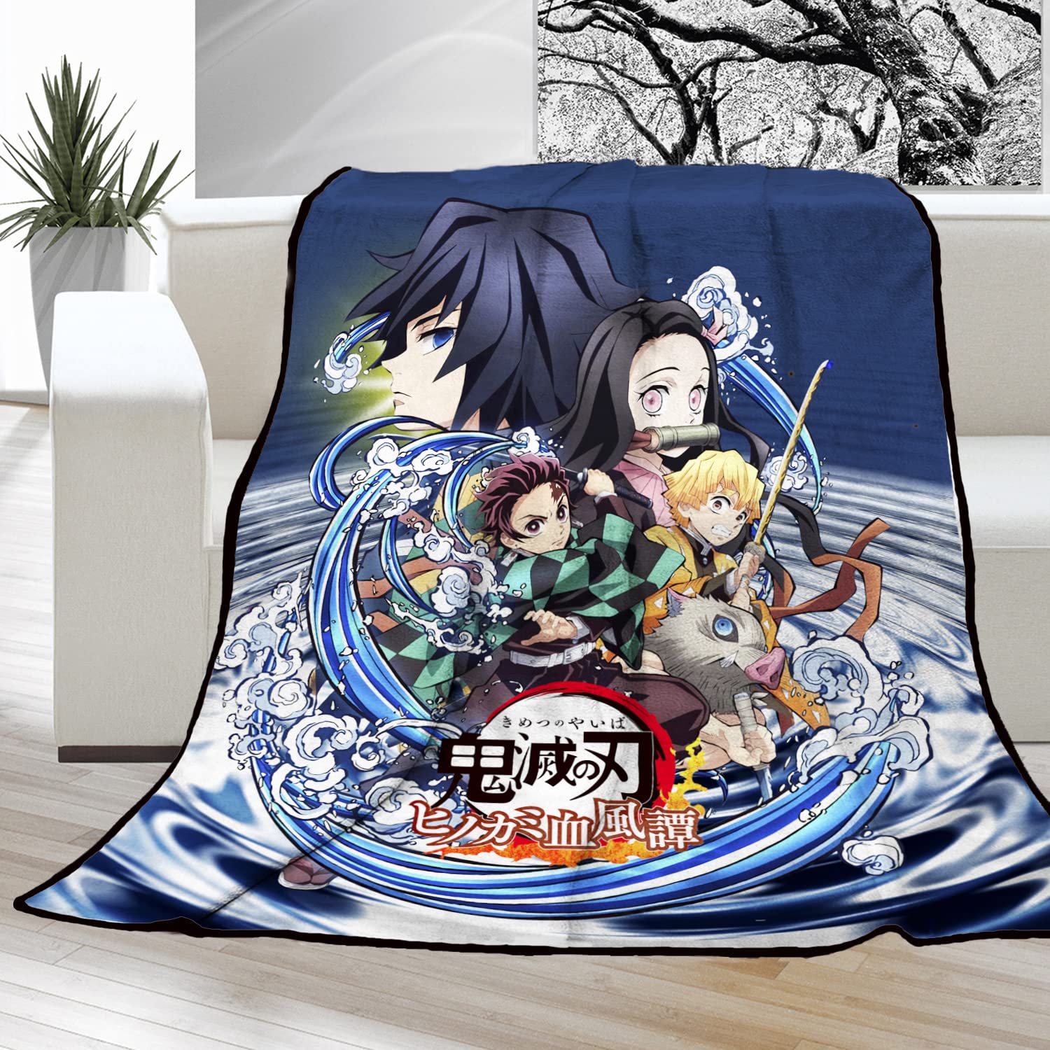 ESRBSO Anime Blanket,Clear Picture Quality Thickened Throw Blanket, Used in The Living Room, Bedroom Sofa and Bedding40×60inch