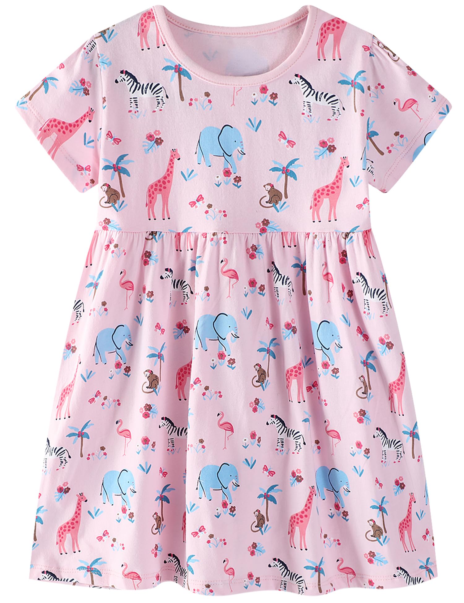 Robe d'été de qualité supérieure en coton pour petite fille - 8