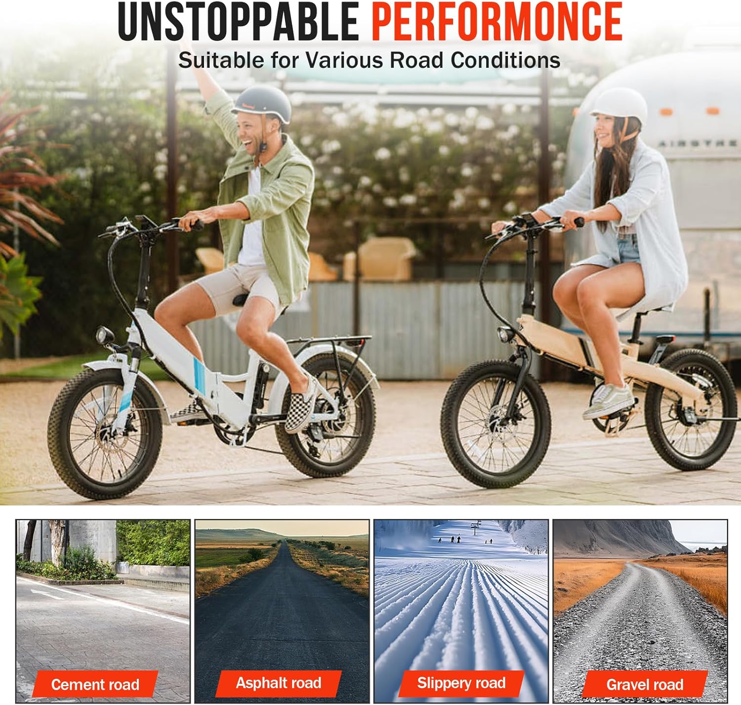 14x2.125 Solid Electric Bicycle Tire,14 x 2.125 Electric Bike Tire for Replacement Electric Scooters,Folding E-Bike and Kids Bikes