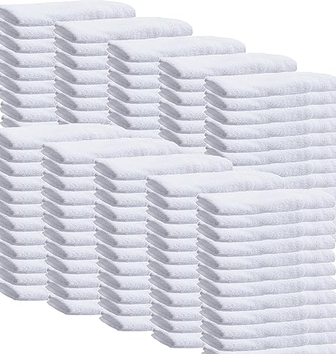 Miniatura 9 de Towels N More 24 Basics - Toallas de mano blancas de 16 x 27 pulgadas, 100% algodón, para salón, gimnasio, hotel, súper uso, absorbente, mejor