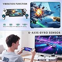 Vista 7 de Mobile Gaming Controller for iPhone 15/16 Series/Android/Switch 2/Switch/OLED/iPad Mini, Wireless Phone Controller with Hall Joysticks/Hall