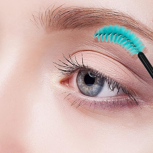 Vista 46 de G2PLUS 100 cepillos desechables para pestañas, varitas de rímel ajustables, aplicador de maquillaje, carretes de pestañas para extensiones de Rosa